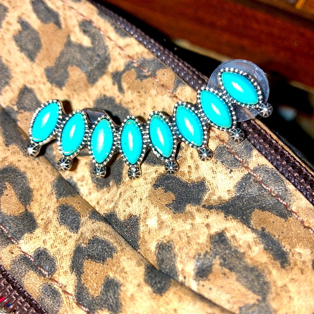 Turquoise ear climber/cuff
